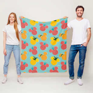 Mickey Mouse Fruit Icon Pattern Fleece Blanket