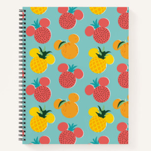 Mickey Mouse Fruit Icon Pattern Notebook