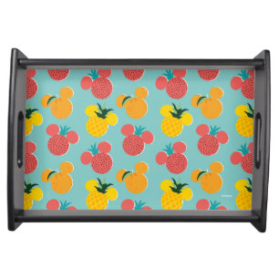 Mickey Mouse Fruit Icon Pattern Serving Tray