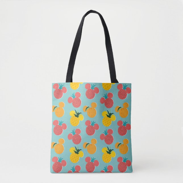 Mickey Mouse Fruit Icon Pattern Tote Bag (Front)