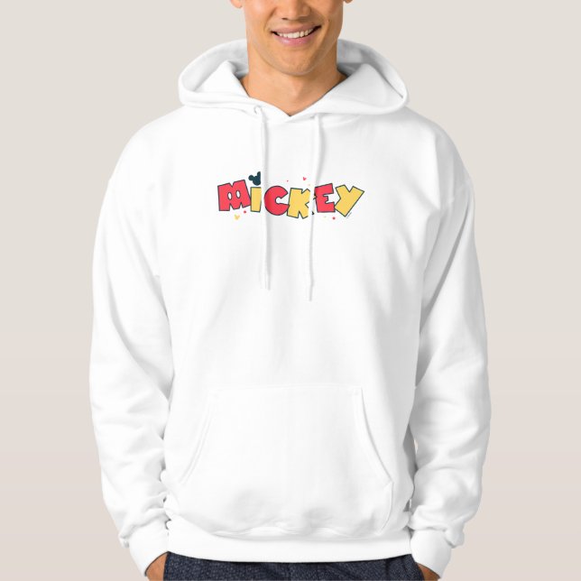 Mickey Mouse | Fun Font Mickey Hoodie (Front)
