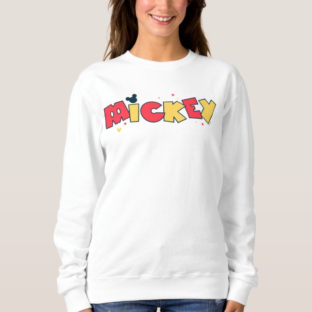 Mickey Mouse | Fun Font Mickey Sweatshirt (Front)