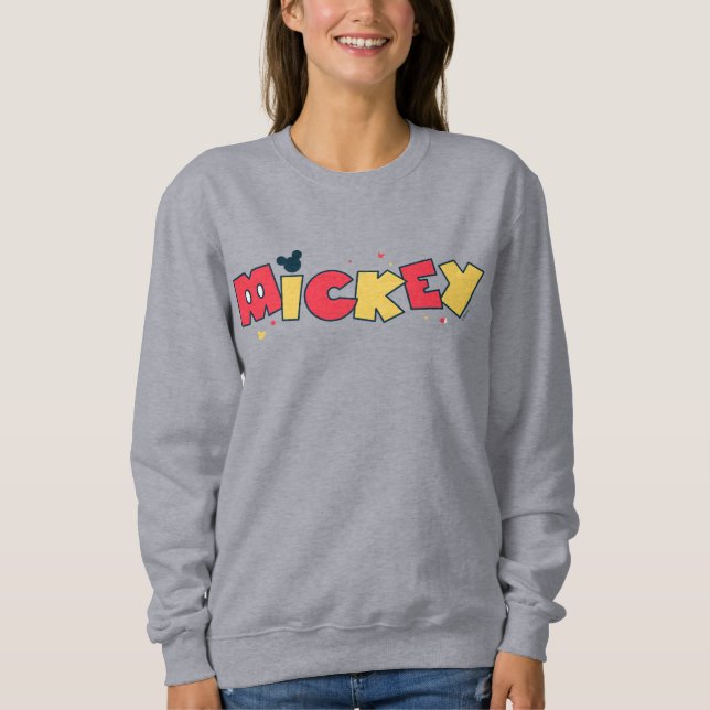 Mickey Mouse | Fun Font Mickey Sweatshirt (Front)