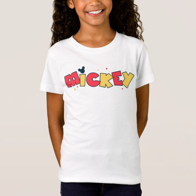 Mickey Mouse | Fun Font Mickey T-Shirt (Front)