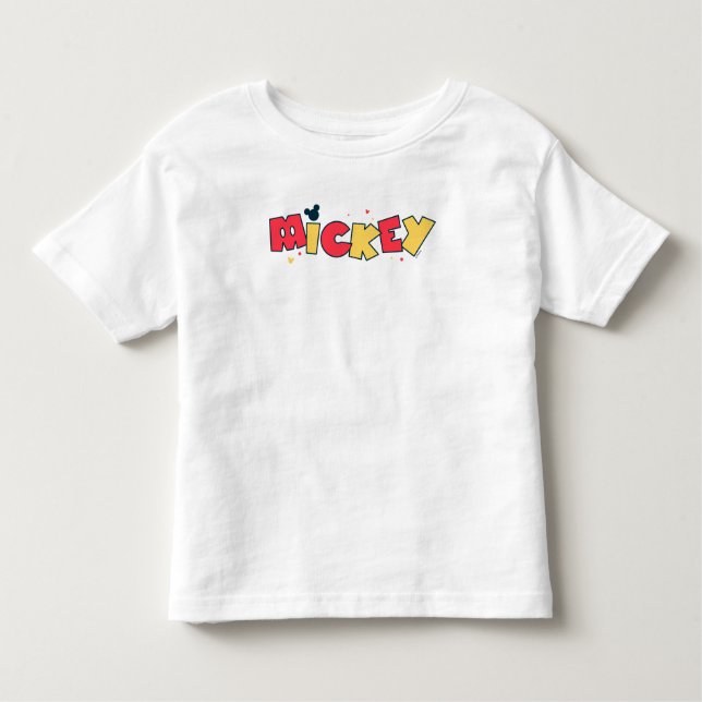 Mickey Mouse | Fun Font Mickey Toddler T-shirt (Front)
