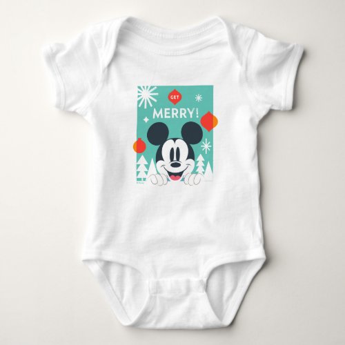 Mickey Mouse  Get Merry Baby Bodysuit