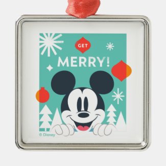 Mickey Mouse | Get Merry! Metal Ornament