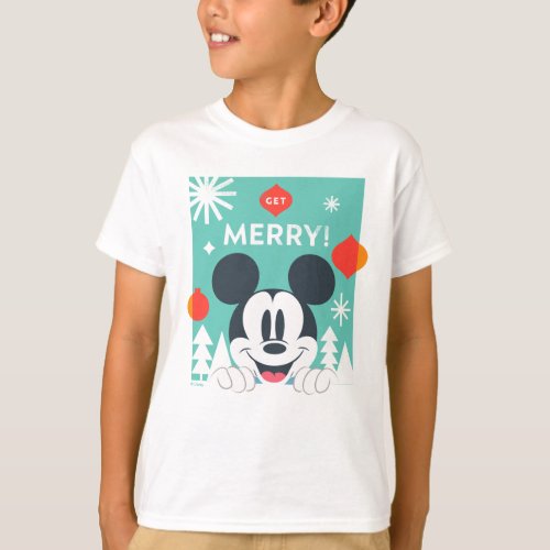 Mickey Mouse  Get Merry T_Shirt