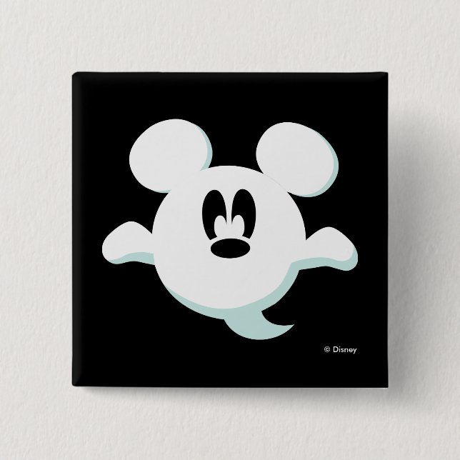 Mickey Mouse Ghost Button (Front)