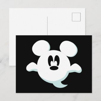 Mickey Mouse Ghost Postcard Zazzle