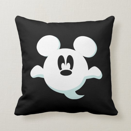 Mickey Mouse Ghost Throw Pillow Zazzle Com