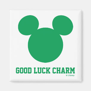 Mickey Mouse Good Luck Charm St. Patrick's Day Magnet