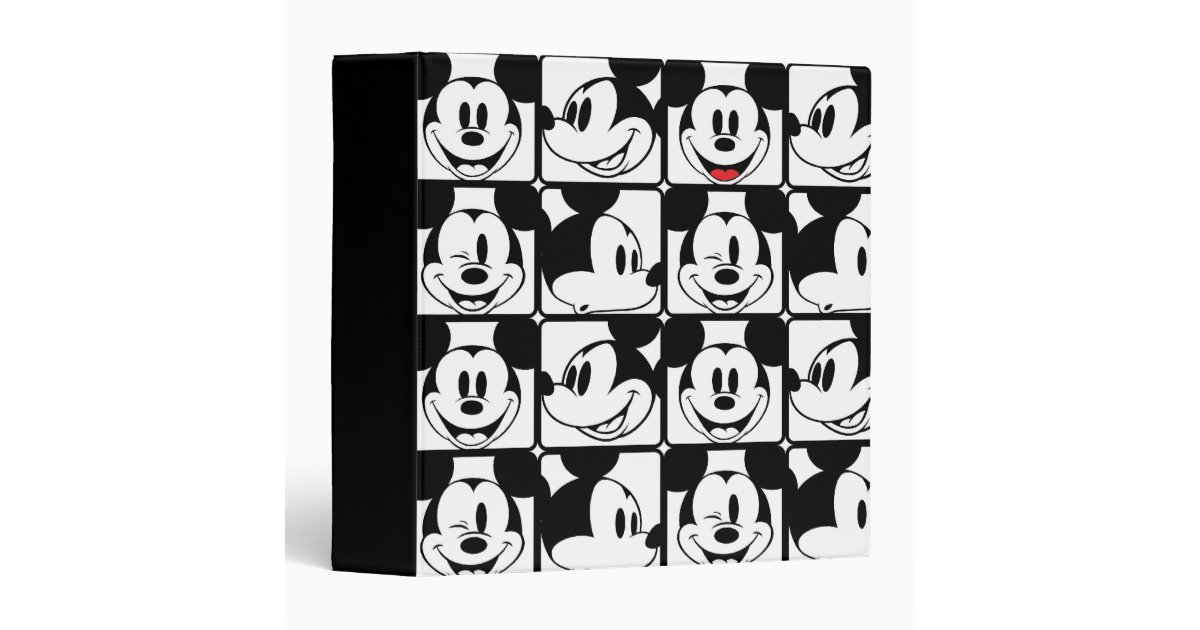 Mickey Mouse | Grid Pattern Binder | Zazzle