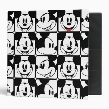 Mickey Mouse | Grid Pattern Binder by MickeyAndFriends at Zazzle
