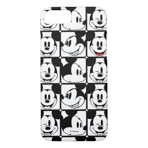 Mickey Mouse  Grid Pattern iPhone 87 Case