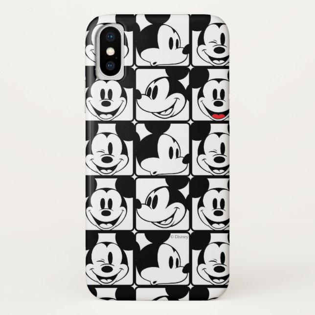 Mickey Mouse | Grid Pattern Case-Mate iPhone Case (Back)
