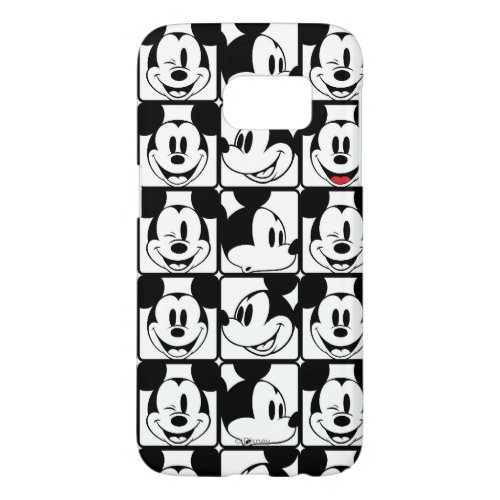 Mickey Mouse  Grid Pattern Samsung Galaxy S7 Case