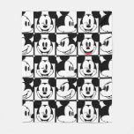 Mickey Mouse | Grid Pattern Fleece Blanket