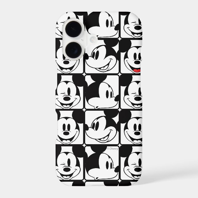 Mickey Mouse | Grid Pattern Iphone Case (Back)