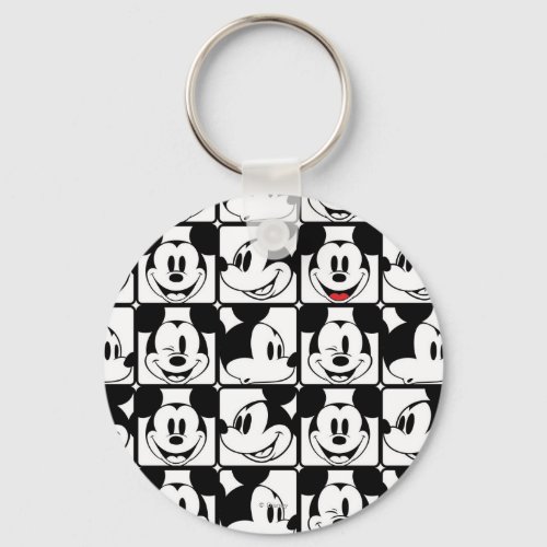 Mickey Mouse  Grid Pattern Keychain