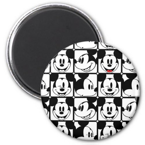 Mickey Mouse  Grid Pattern Magnet