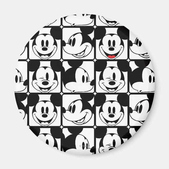 Mickey Mouse | Grid Pattern Magnet (Front)