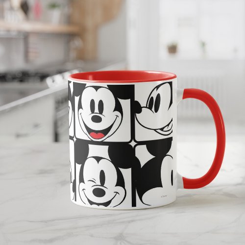 Mickey Mouse  Grid Pattern Mug