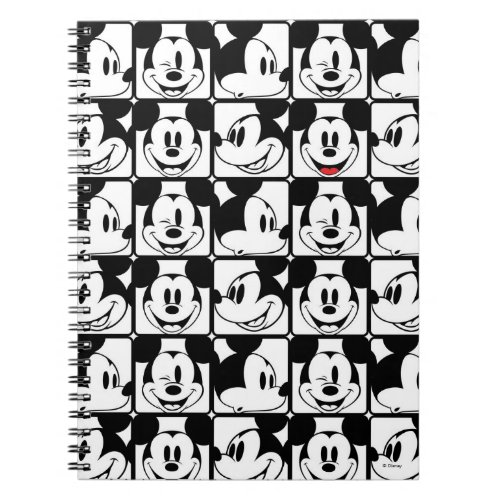 Mickey Mouse  Grid Pattern Notebook