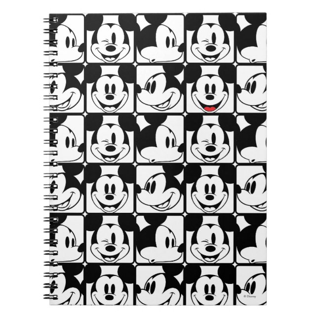 Mickey Mouse | Grid Pattern Notebook (Front)
