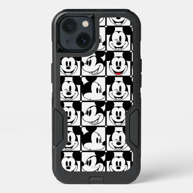 Mickey Mouse | Grid Pattern Otterbox iPhone Case (Back)