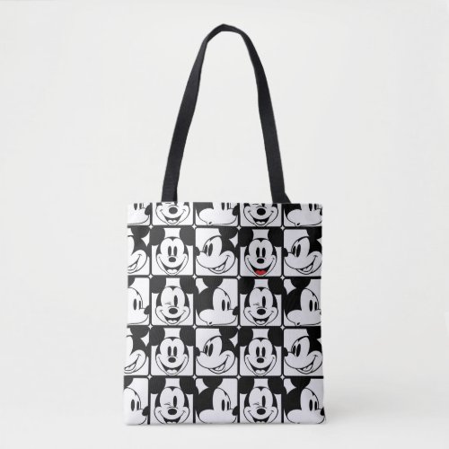 Mickey Mouse  Grid Pattern Tote Bag
