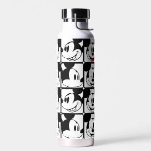 Mickey Mouse Grid Pattern Water Bottle