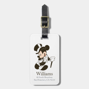 Mickey Mouse Groom Wedding Luggage Tag