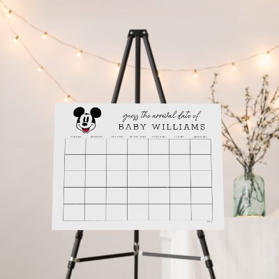 Mickey Mouse | Guess the Due Date Foam Board