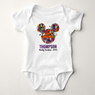 Mickey Mouse Halloween Family Vacation Baby Bodysuit