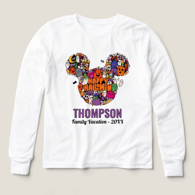 Mickey Mouse Halloween Family Vacation Tri-Blend Shirts (Design Front)