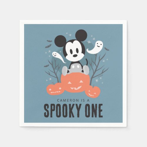 Mickey Mouse  Halloween Spooky One Birthday  Napkins