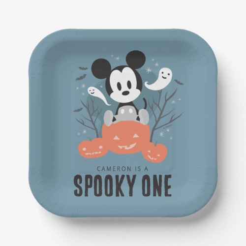 Mickey Mouse  Halloween Spooky One Birthday  Paper Plates