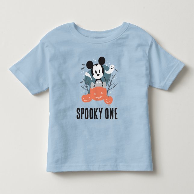 Mickey Mouse | Halloween Spooky One Birthday  Toddler T-shirt (Front)