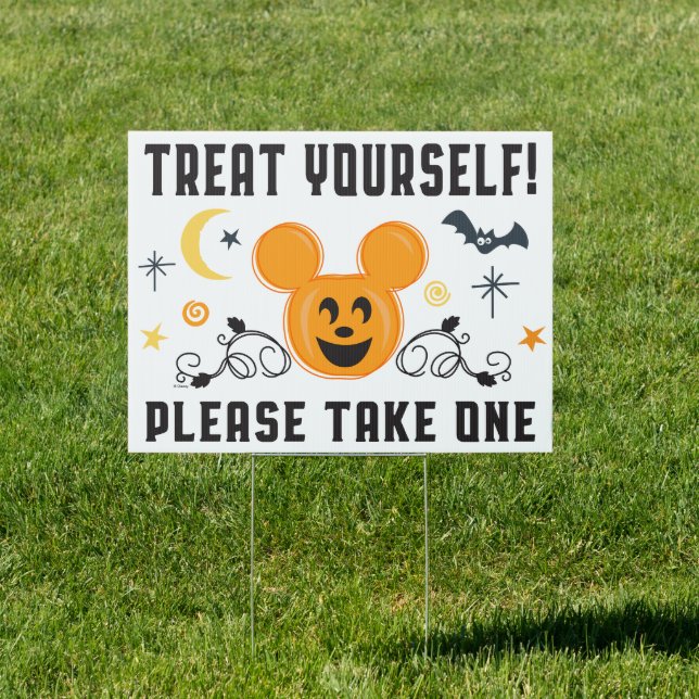 Mickey Mouse - Halloween - Treat Yourself Sign (Insitu)