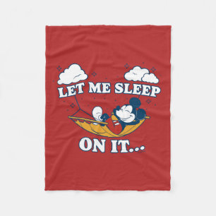 Mickey Mouse Hammock "Let Me Sleep On It…" Fleece Blanket
