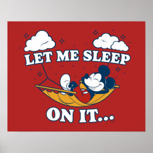 Mickey Mouse Hammock "Let Me Sleep On It…" Poster