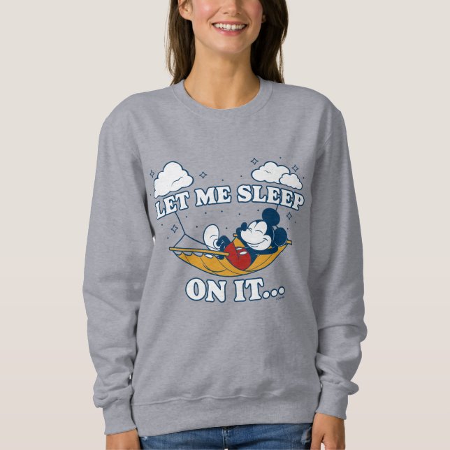 Mickey Mouse Hammock "Let Me Sleep On It…" Sweatshirt (Front)