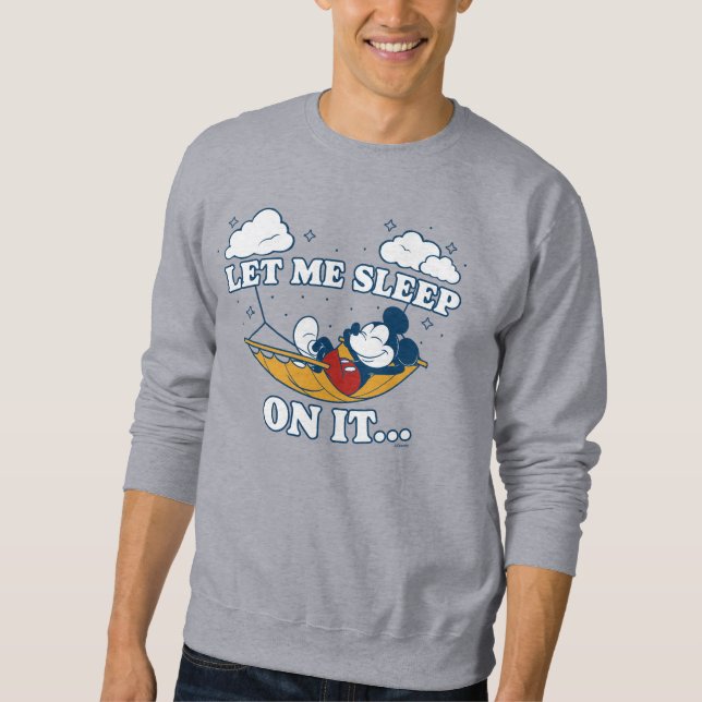 Mickey Mouse Hammock "Let Me Sleep On It…" Sweatshirt (Front)