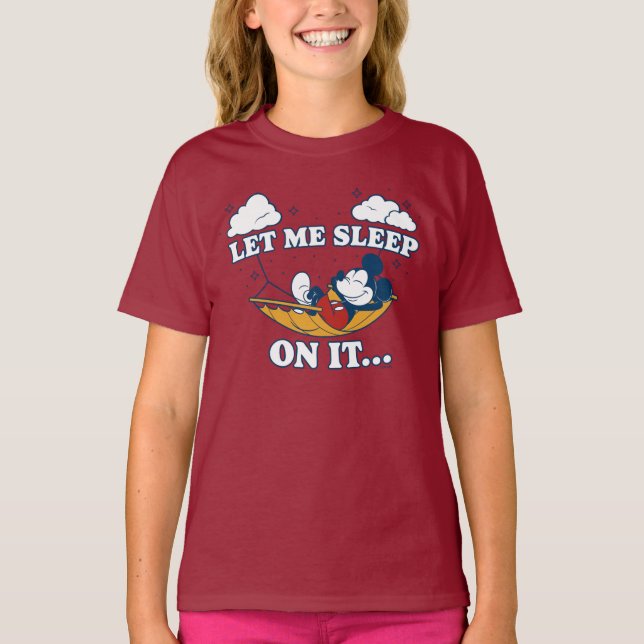 Mickey Mouse Hammock "Let Me Sleep On It…" T-Shirt (Front)