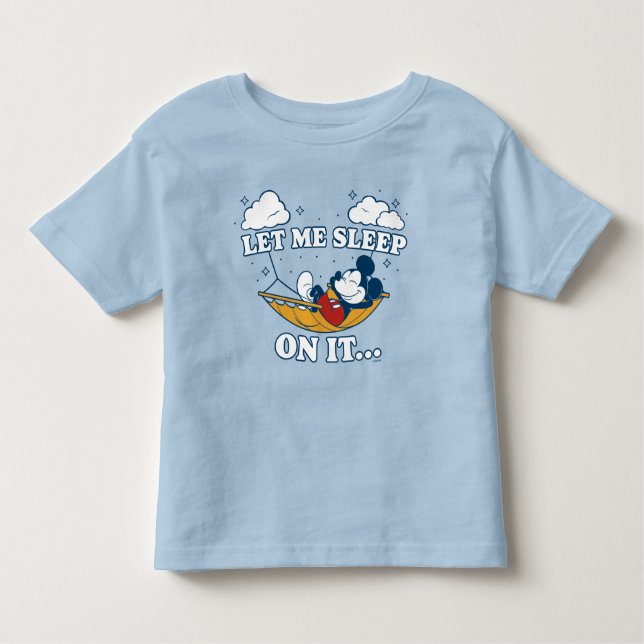 Mickey Mouse Hammock "Let Me Sleep On It…" Toddler T-shirt (Front)