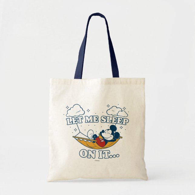 Mickey Mouse Hammock "Let Me Sleep On It…" Tote Bag (Front)
