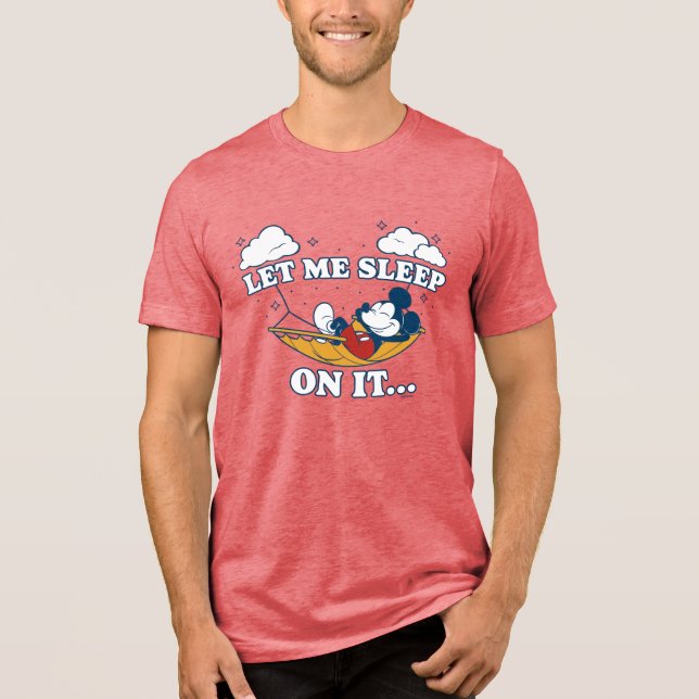 Mickey Mouse Hammock "Let Me Sleep On It…" Tri-Blend Shirt (Front)