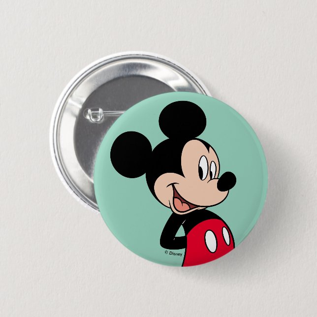 Mickey Mouse Hands Behind Back Button | Zazzle