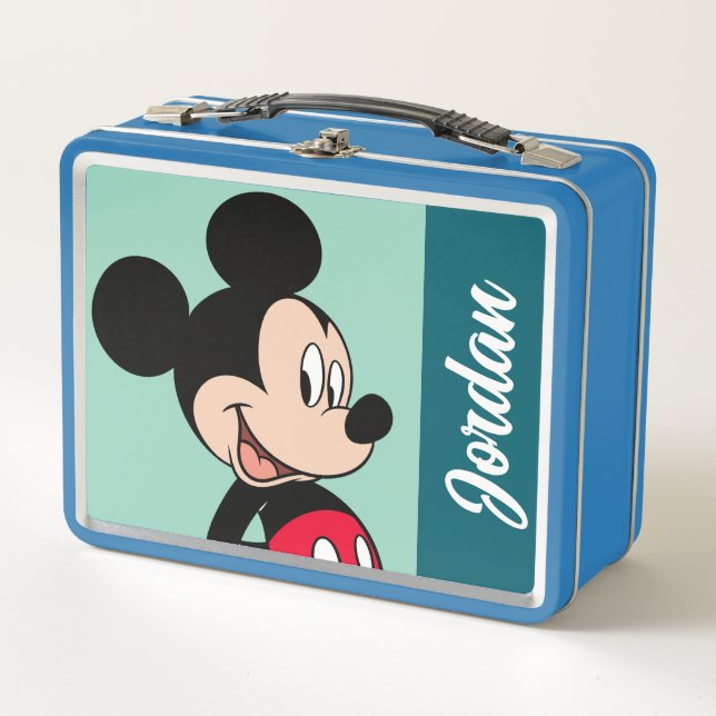 Mickey Mouse Hands Behind Back Metal Lunch Box (Front)